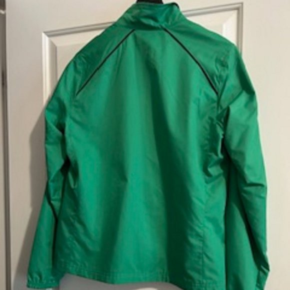 Women Reebok Jacket (Green, Black Trim) Size Medium Zipper Enclosure Active Wear - Picture 2 of 4